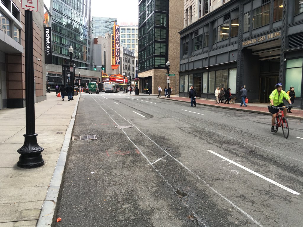 Bikes and Buses Getting More Dedicated Lanes In Downtown Boston