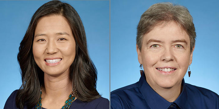 Councilors Michelle Wu and Liz Breadon