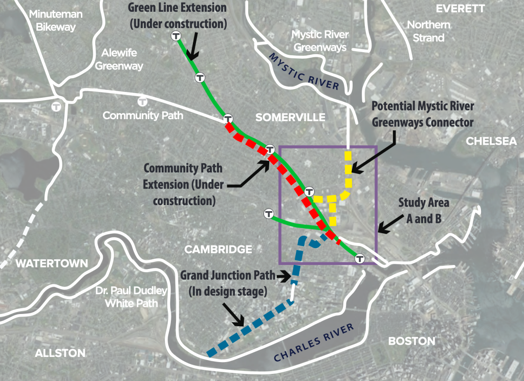 Trail Advocates Plot New Routes to Link E. Somerville to Charles River