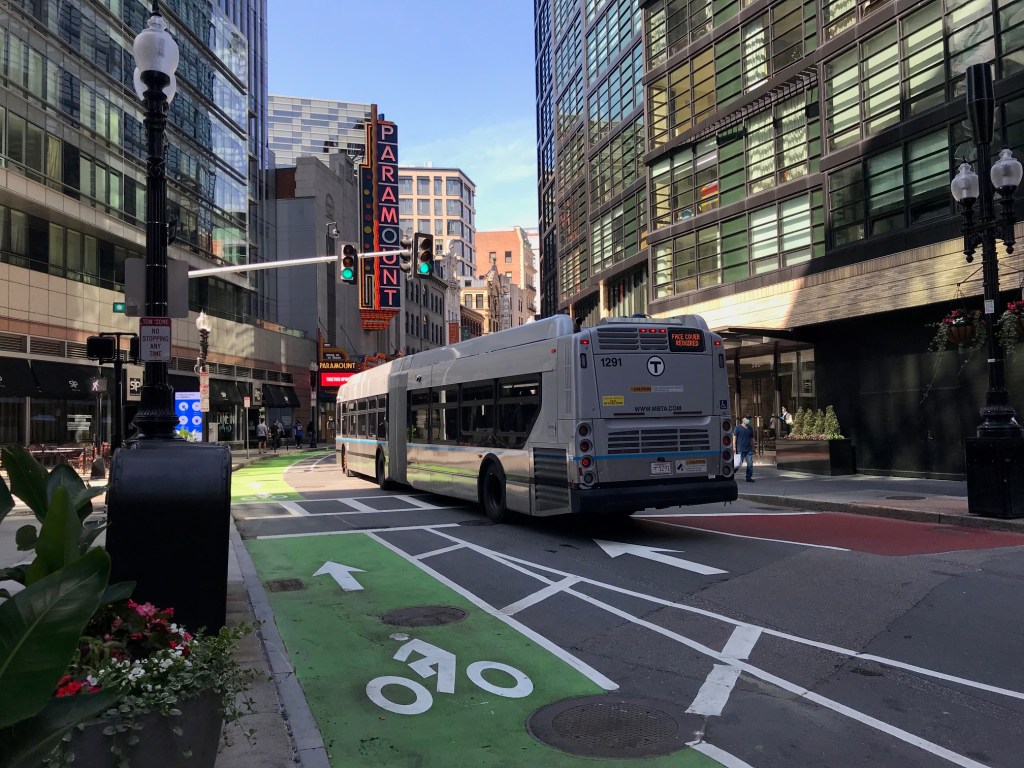Eyes on the Street: Downtown Crossing’s New Bus and Bike Lanes