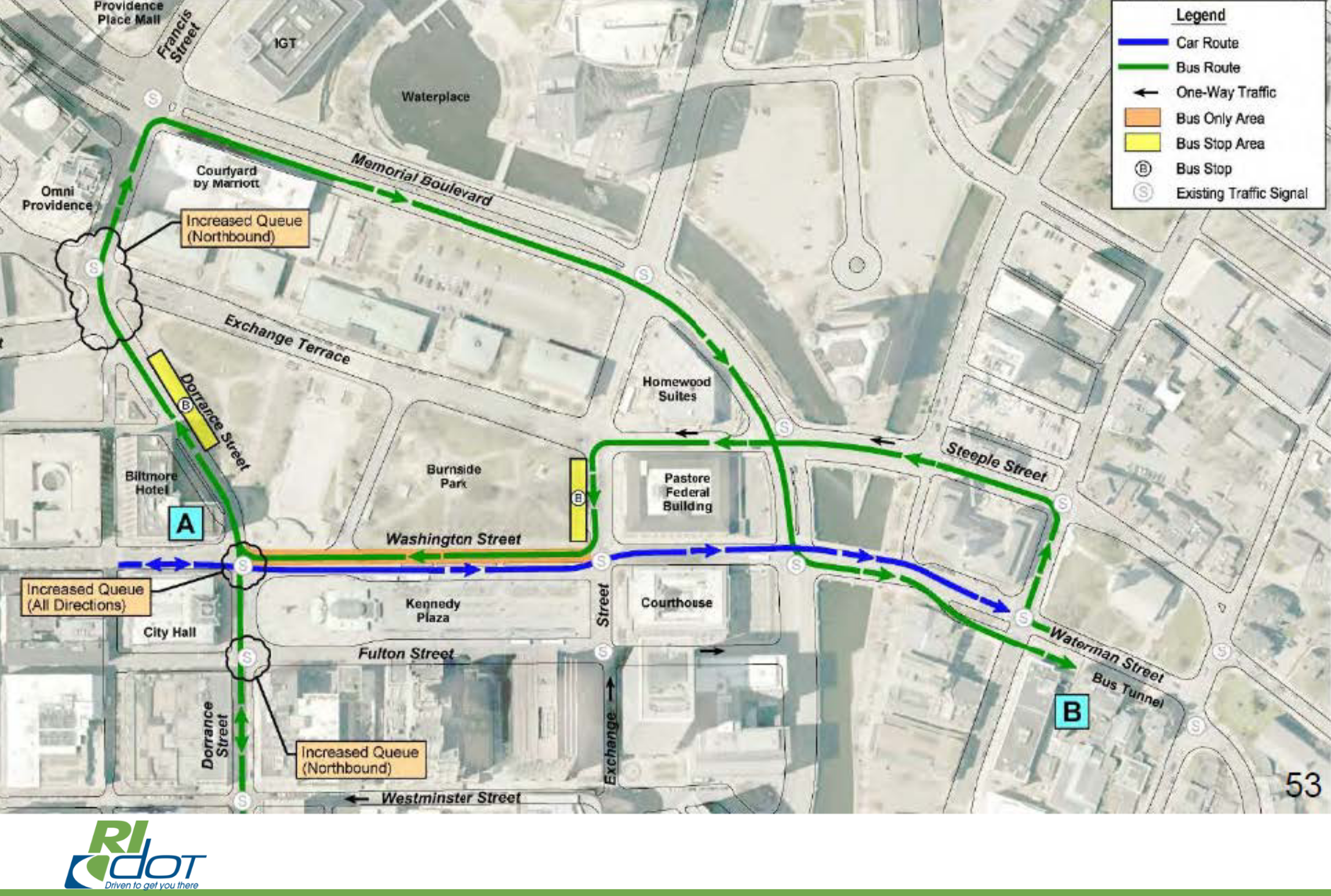 RIDOT Kennedy Plaza plans, Sept. 2020