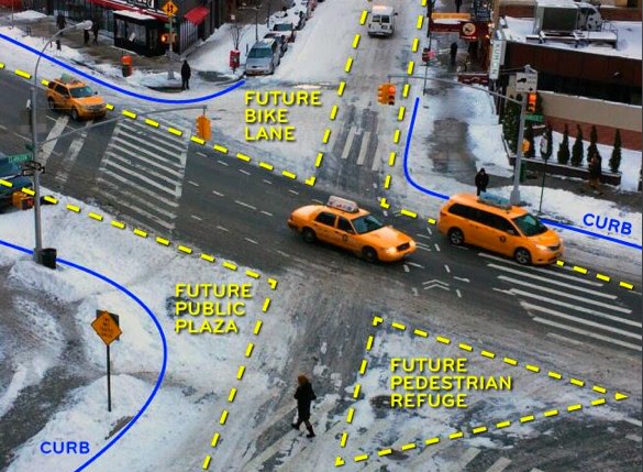 Snow Piles Reveal Pointless Pavement In the Wake of the Storm
