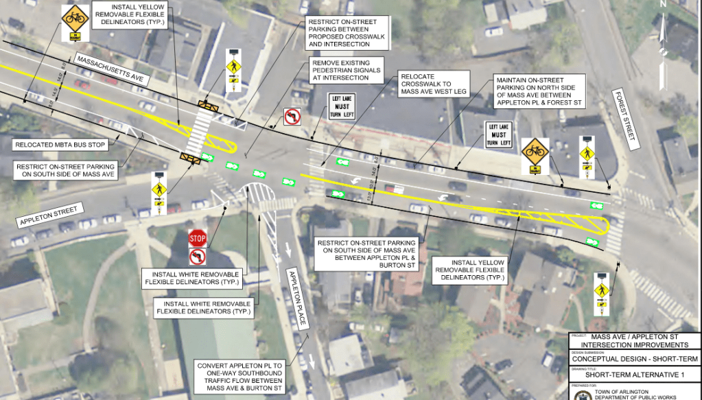 Town of Arlington Considers Quick-Build Improvements to Deadly Mass. Ave. Intersection