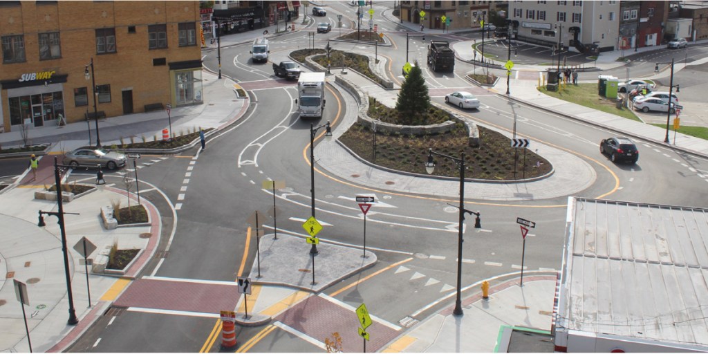 New Roundabout Curbs Crashes In Worcester’s Kelley Square