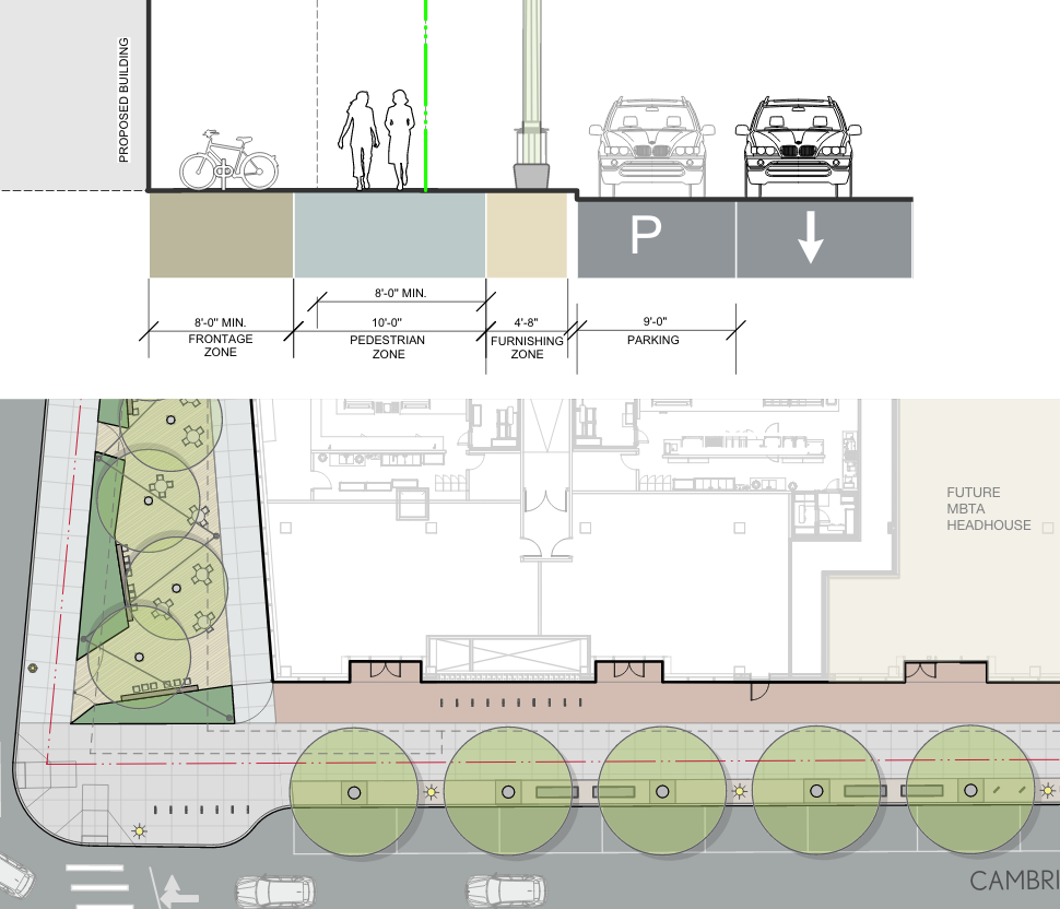 As of May 2021, plans for the Massachuetts General Hospital expansion do not show any major changes to Cambridge Street, where city plans call for a "high-comfort" bike lane to be built.
