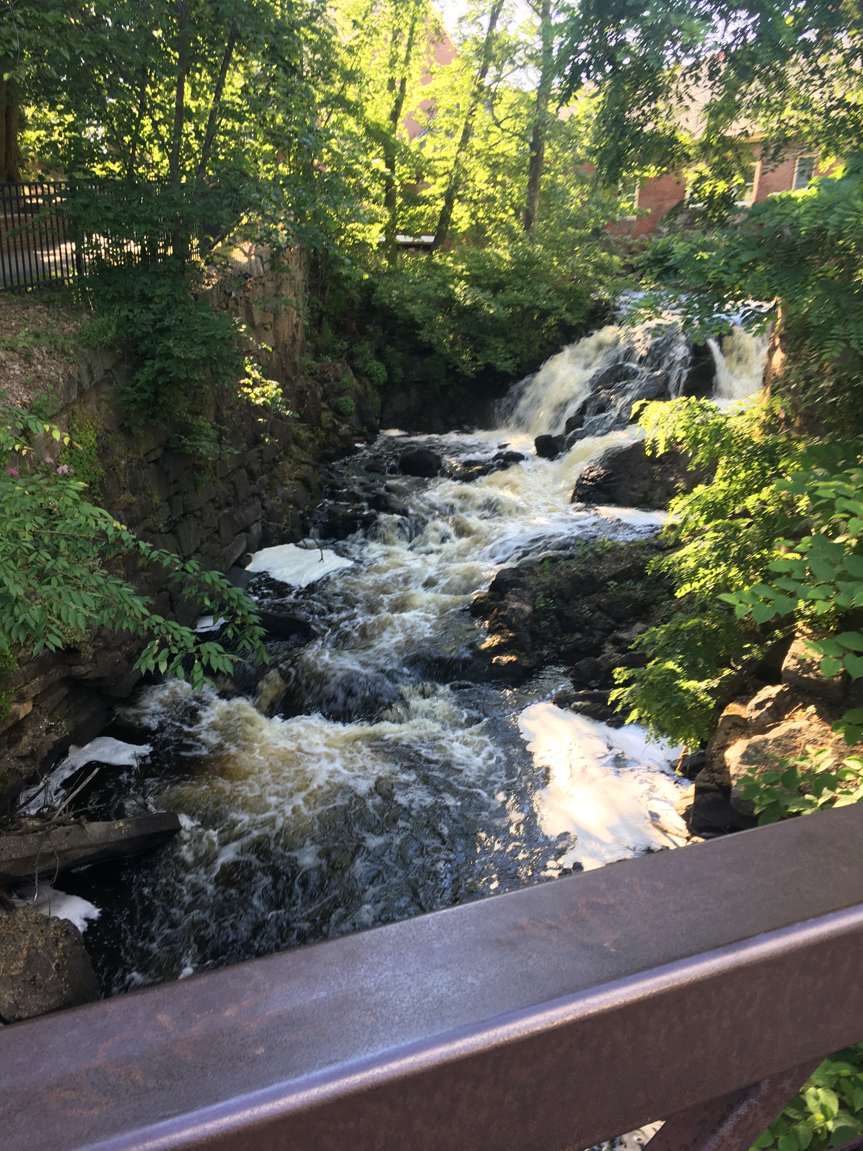 Amesbury Powow River waterfall