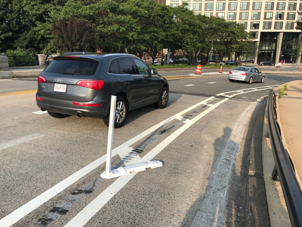 Eyes On the Street: Flexpost Carnage On the South Bay Harbor Trail