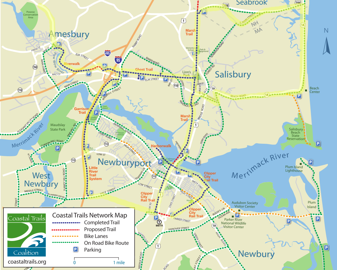 Coastal Trails Coalition map