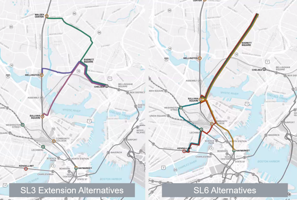 MBTA to Analyze 6 Alternatives For New Silver Line Service to Everett