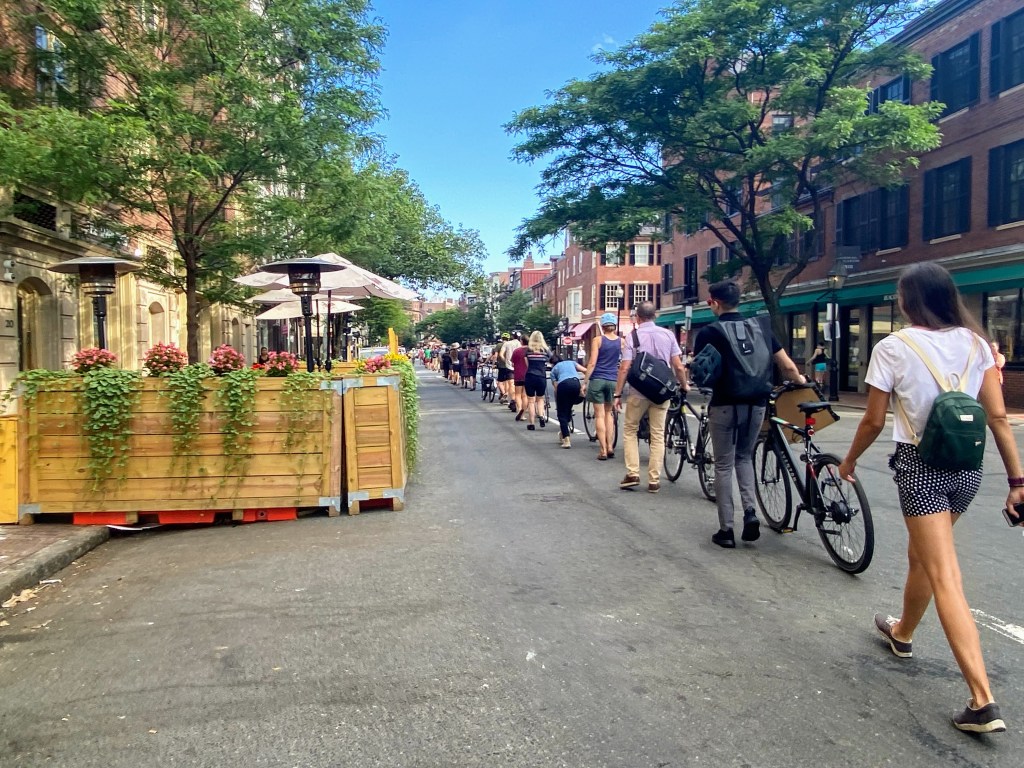 Bike Union Protest Creates ‘People-Protected’ Bike Lane Across Beacon Hill