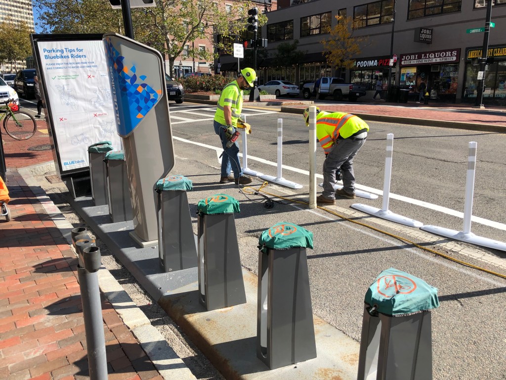 Eyes On the Street: Downtown Boston’s New Cambridge Street Protected Bike Lane