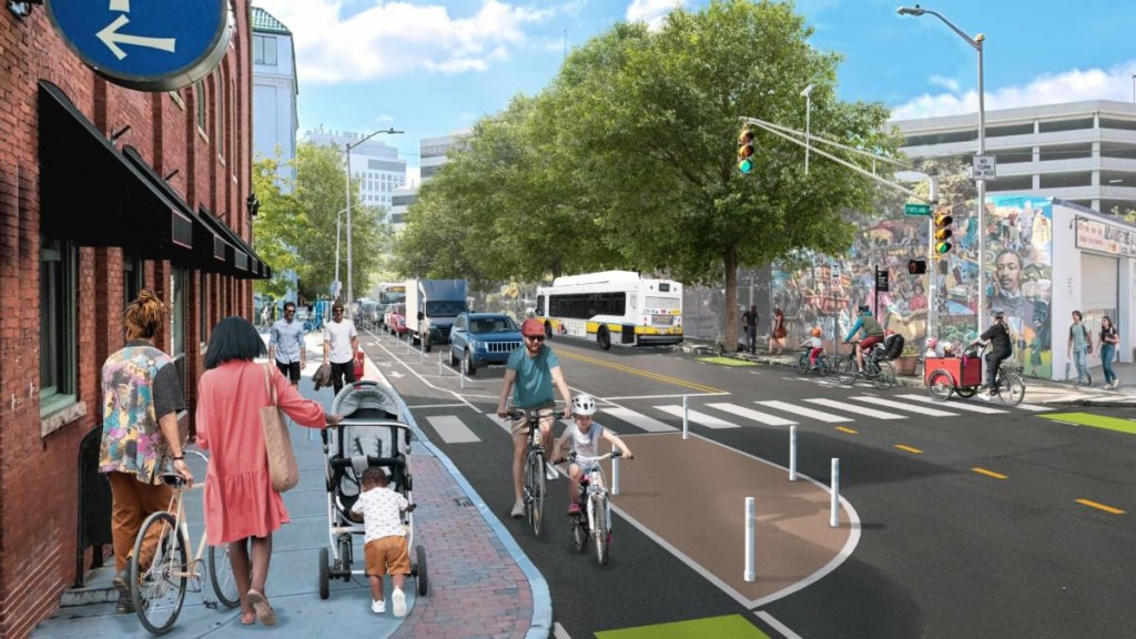 City of Cambridge Begins Hampshire Street Protected Bike Lane Installation