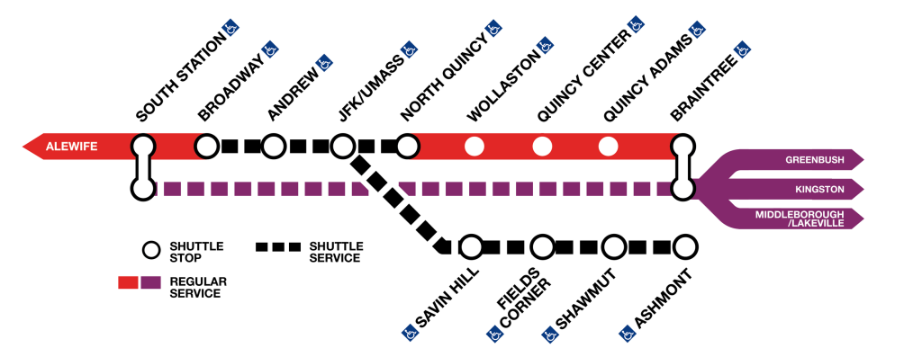 MBTA to Suspend Partial Red Line Service This Weekend