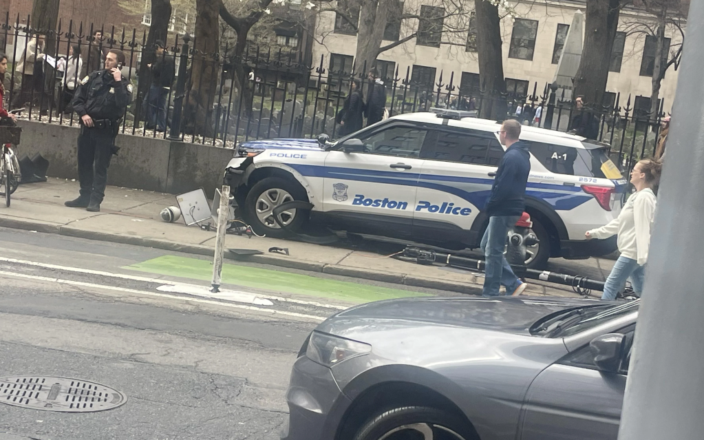 Boston Cop Crashes Cruiser Into Busy Freedom Trail Sidewalk