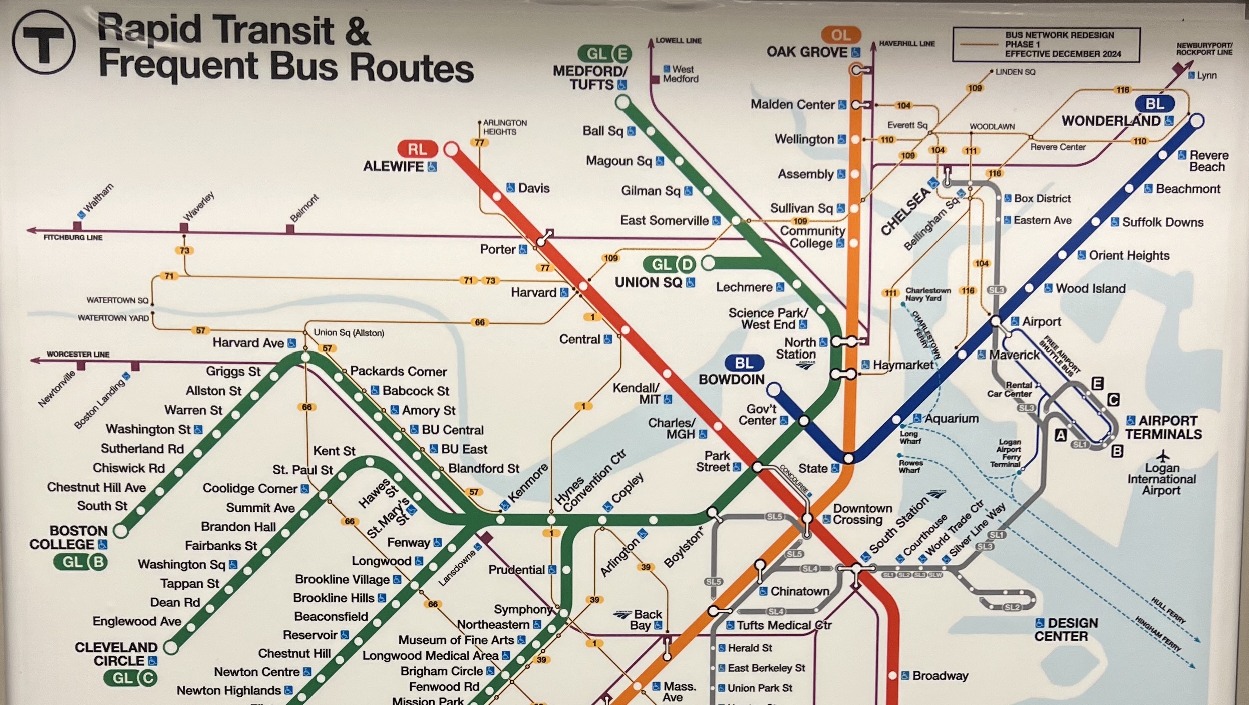 Updated Mbta Map New T Map Highlights New 'Frequent-Service' Bus Routes - Streetsblog ...