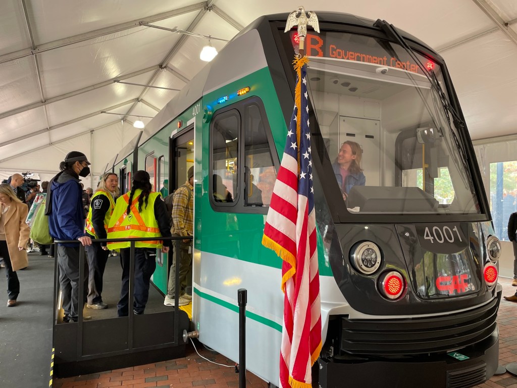 Photos: The MBTA’s New Green Line Train, Arriving 2027
