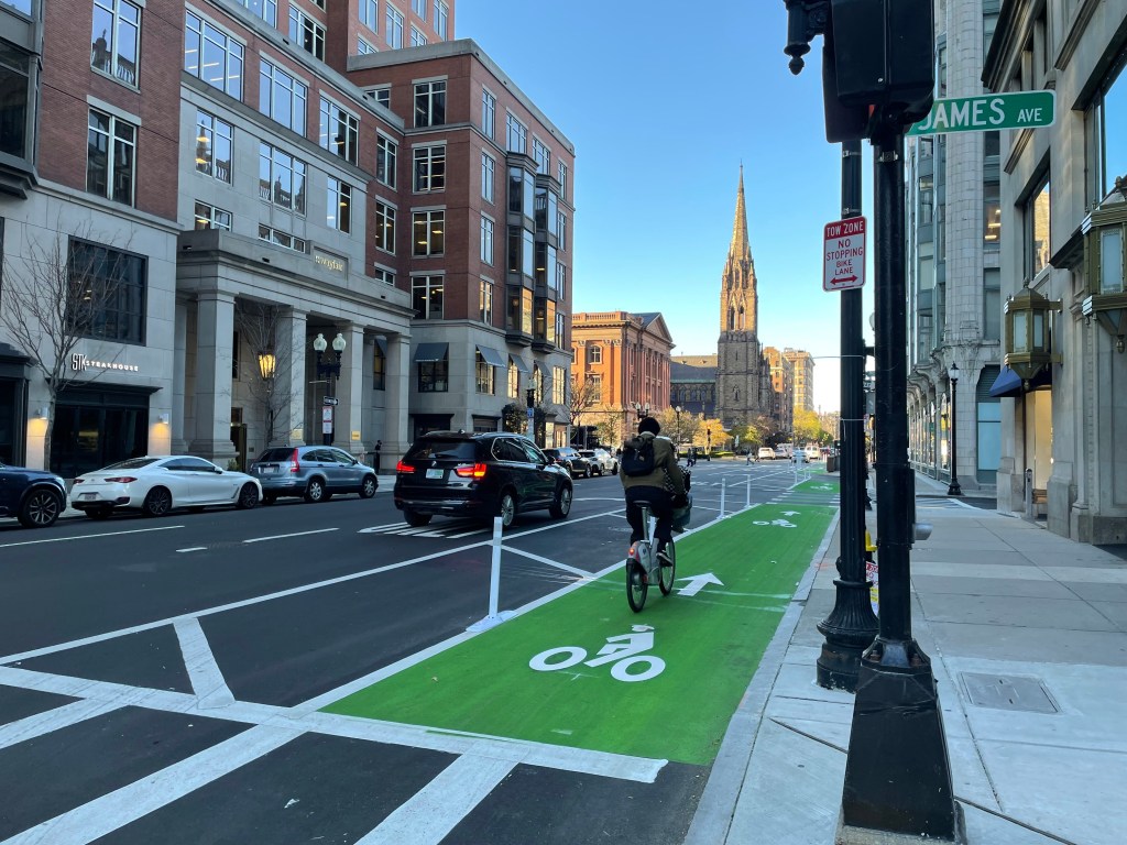 Eyes On the Street: Two New Back Bay Bikeways