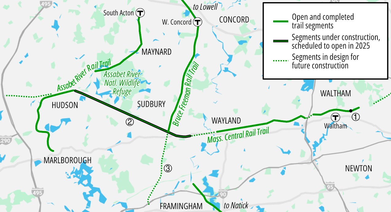 Metrowest Ma Map Eyes On the Trail: A New Link From Sudbury to West Concord ...