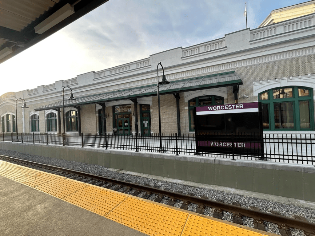 A New Fence Welcomes T Riders To Worcester’s Union Station