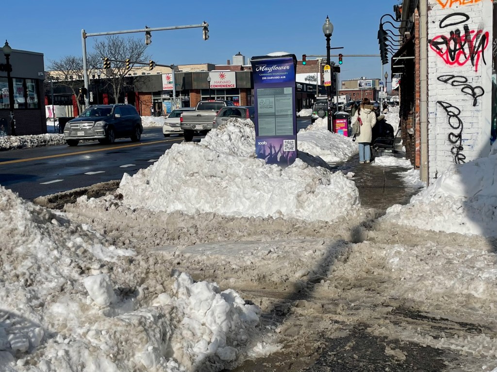 Eyes On the Street: Days After the Storm, Boston’s Sidewalks Are An Inaccessible Mess