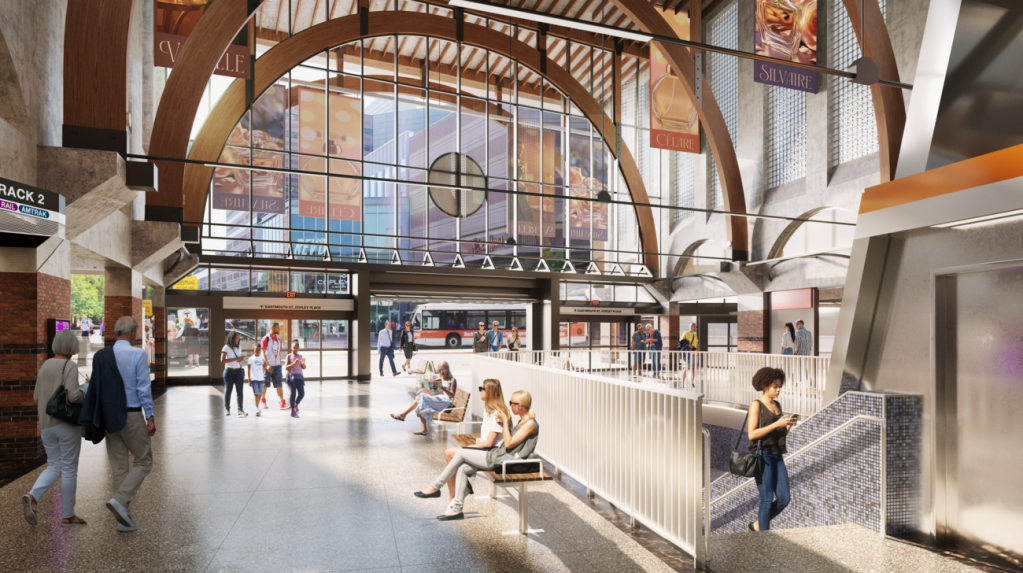 Construction Is Underway On Back Bay Station Makeover