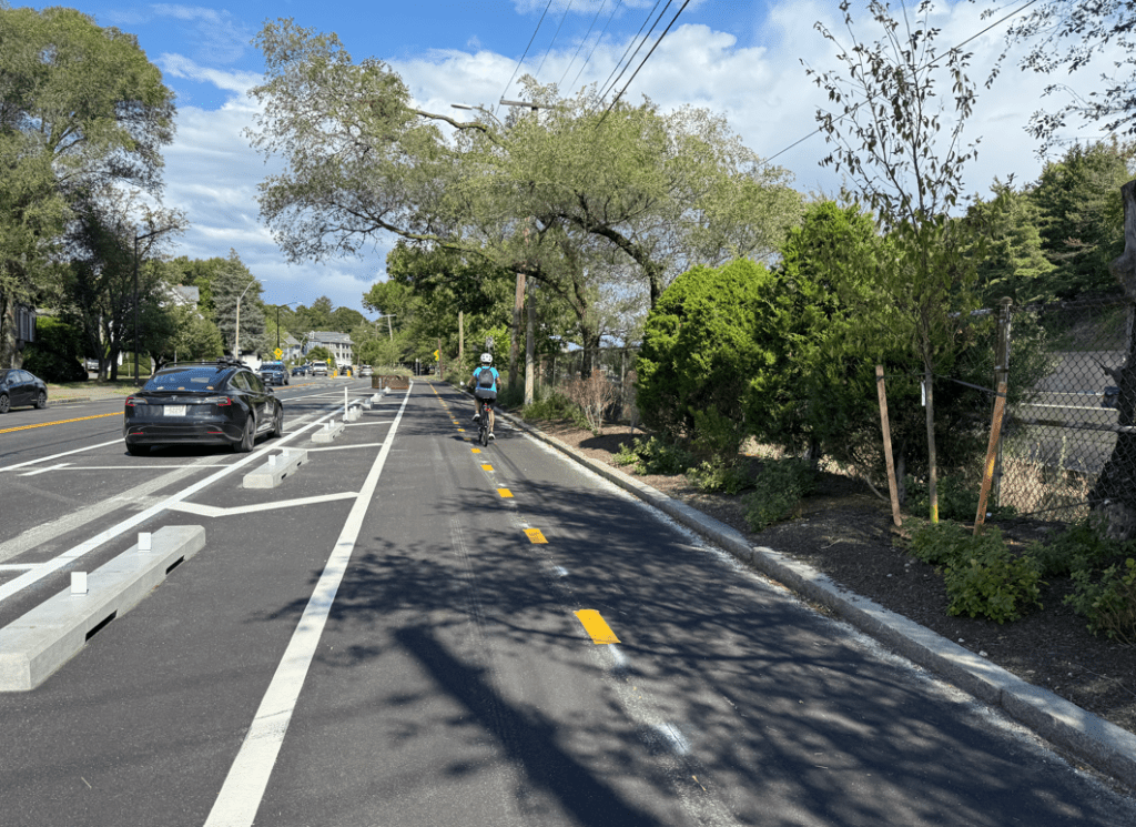 Traffic Analysis Shows Newton Bikeway Project Reduced Car Traffic, Speeding, and Crashes