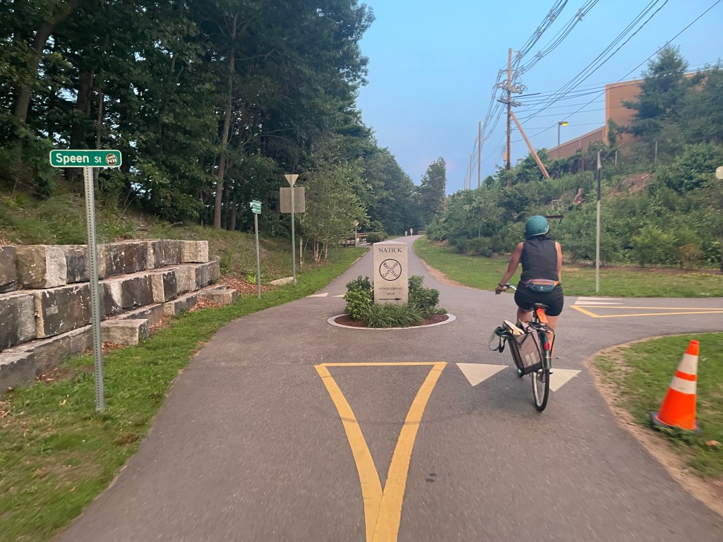 Natick’s Rail Trail Now Connects to Its Downtown MBTA Station