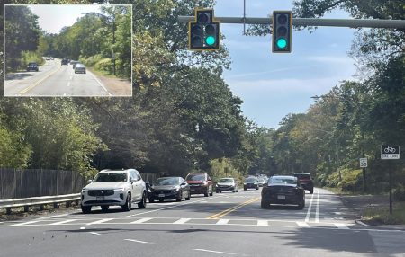 Eyes On the Street: One Less Lane On Brookline’s Hammond Pond Parkway